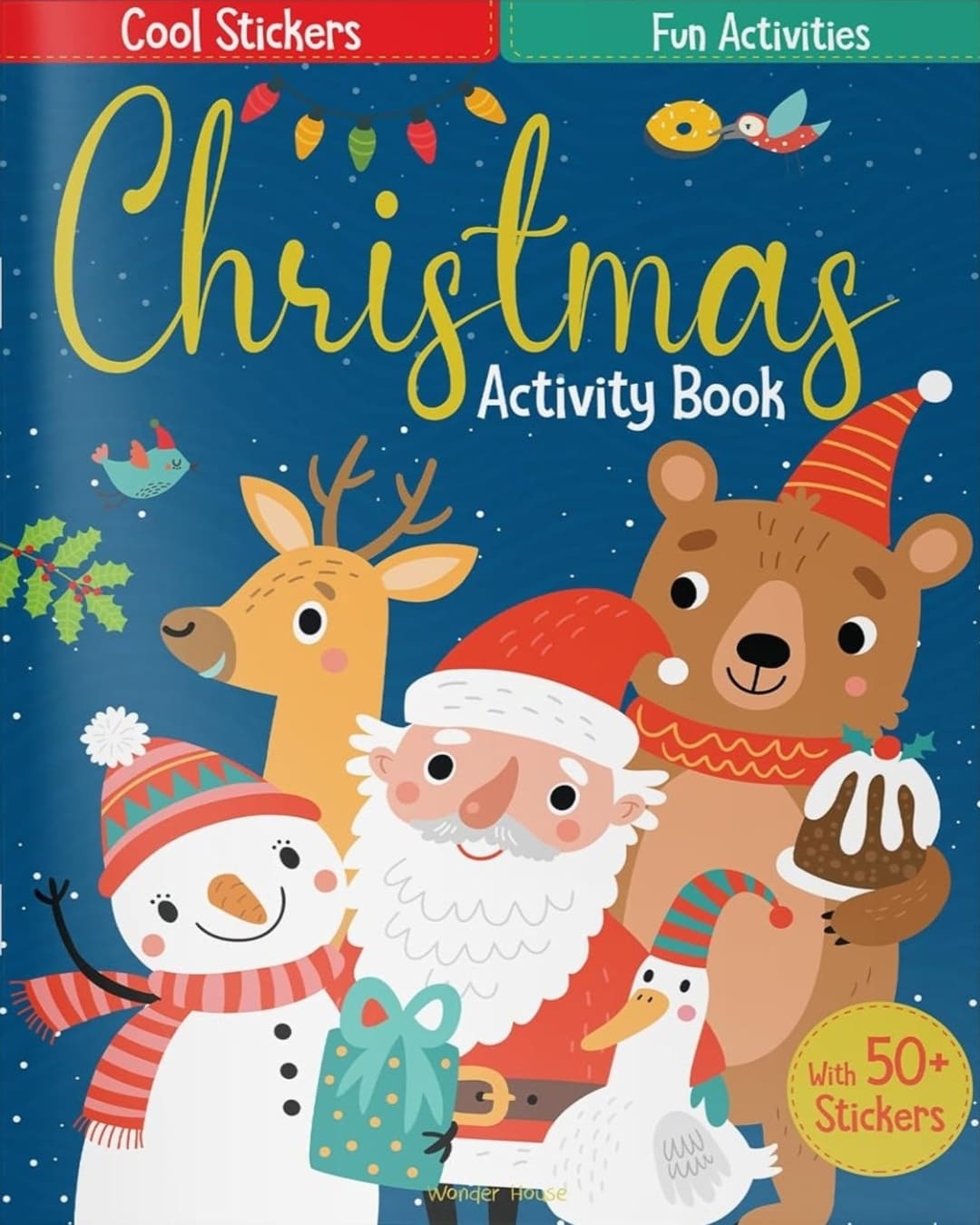 Festive Fun Christmas Activity Book with Stickers by Wonder House Books [Paperback] - versoz.com